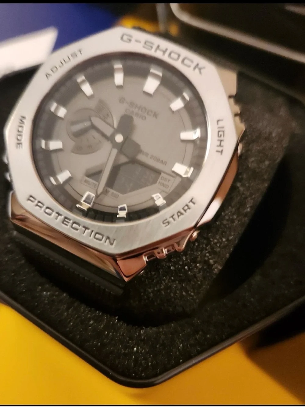 CASIO G-Shock GM-2100-1AJF Gray Silver Digital Chrono Mens Watch
